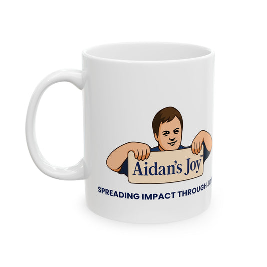Aidan's Joy Ceramic Mug - Charity Logo Coffee Cup (11oz & 15oz)