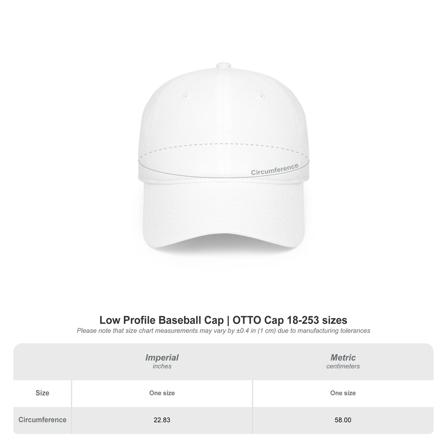 Low Profile Baseball Cap - 'Aidan's Joy' Logo Dad Hat