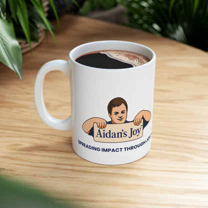 Aidan's Joy Ceramic Mug - Charity Logo Coffee Cup (11oz & 15oz)