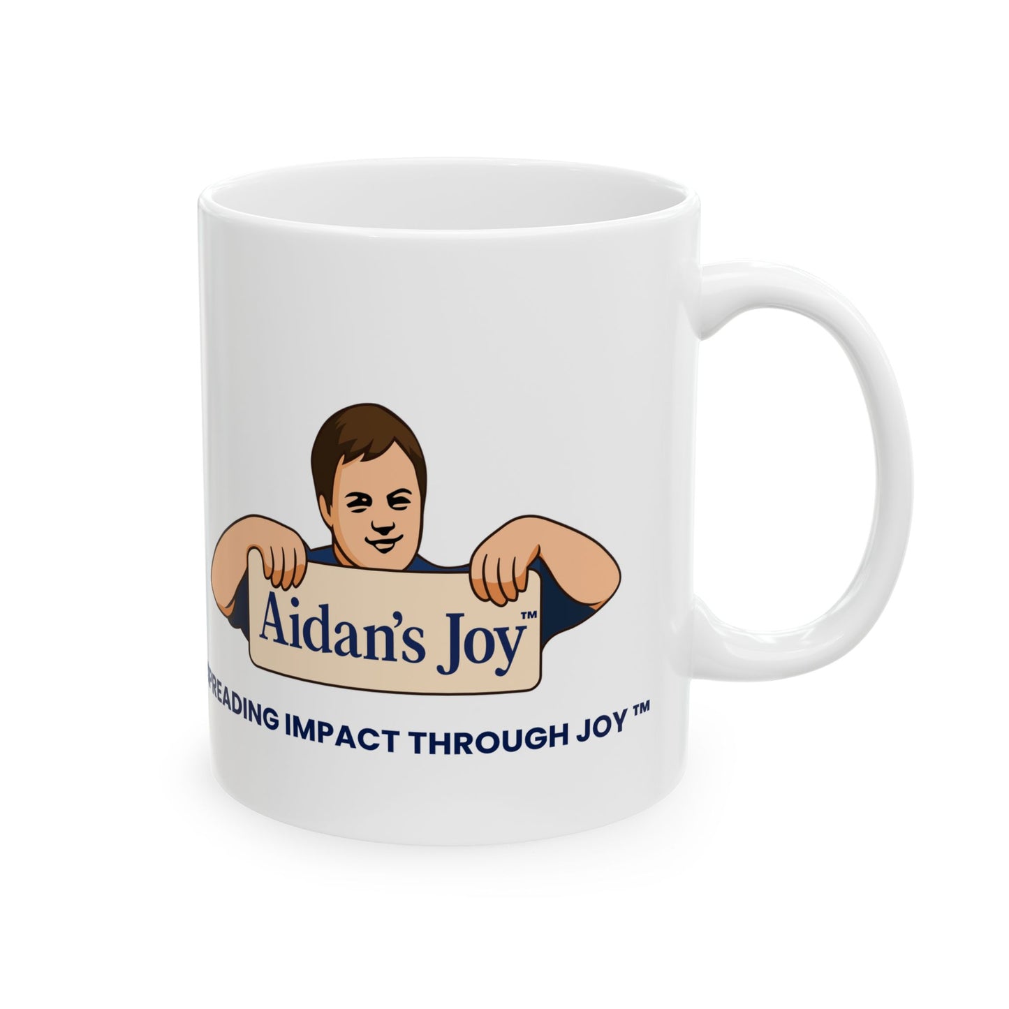 Aidan's Joy Ceramic Mug - Charity Logo Coffee Cup (11oz & 15oz)